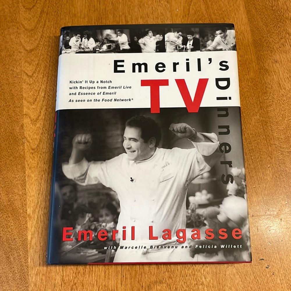 BNWOT Emeril’s TV dinners hard cover cook book